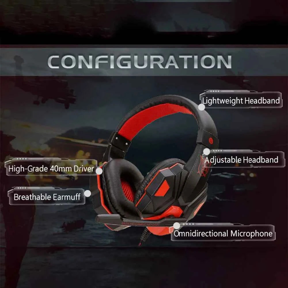 Wired Gaming Headset With 120° Mic – Multi-Platform 3.5mm