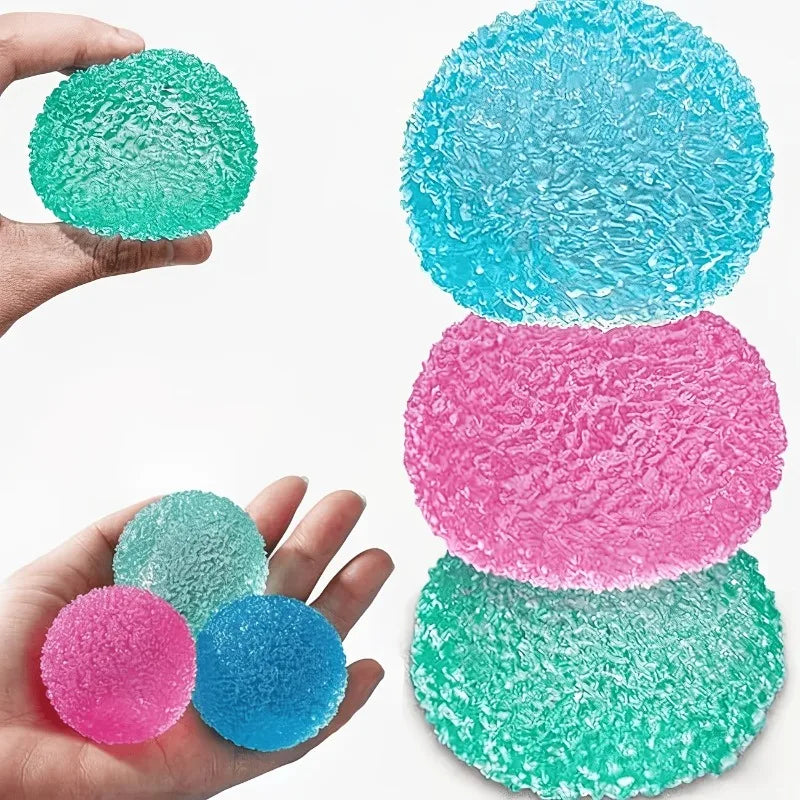NEEDOH Textured Slow Rebound Gel Stress Ball, Anxiety Relief Fidget Sensory Toy, Holiday & Back to School Gift, Random Color