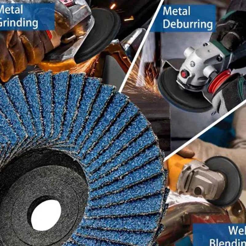 75mm 3 pouces disques à lamelles abrasifs roues de ponçage pour meuleuse d'angle métal bois outils  polissage accessoires disque