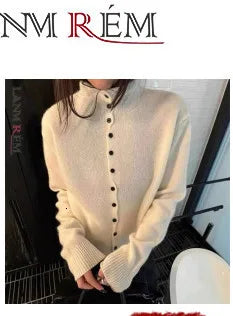 LANMREM Casual Pleated Texture Round Neck Half Sleeve Thick Wome's T-shirt Chic New Knitwear Fashion Pullover Top Chic 2DB5036