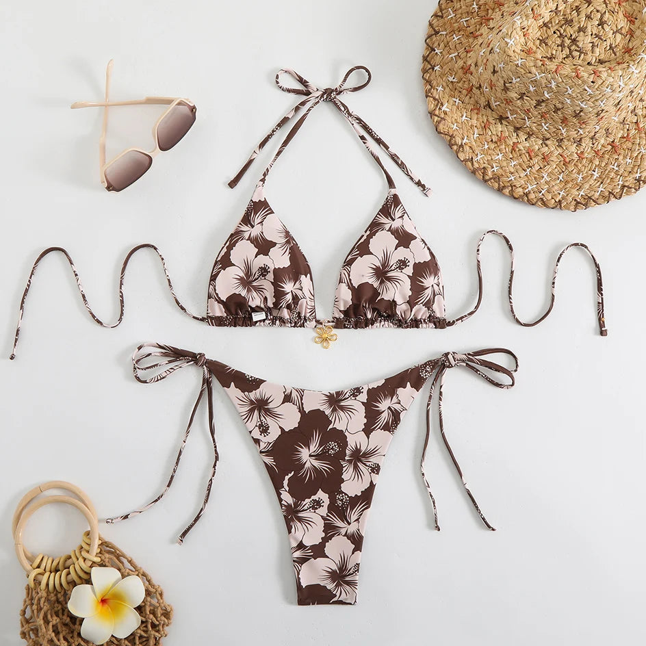 Sexy Micro Bikini Women's Swimsuit 2026 Trend Female Swimwear Two-piece Thong Bikinis Sets Beach Wear Swimming for Bathing Suit
