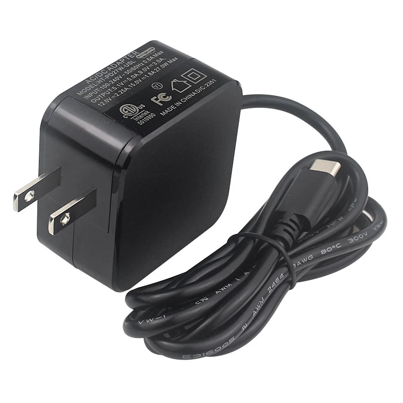 Raspberry Pi 5 Power Supply PD 27W 5.1V 5A USB Type-C Power Adapter EU US UK Plug for RPI 5 Pi5