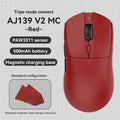AJAZZ AJ139 V2 MC Wireless Gaming Mouse PAW3311 12000DPI RGB Magnetic Charging Dock Macro Definition Mouse Gamer For Laptop PC