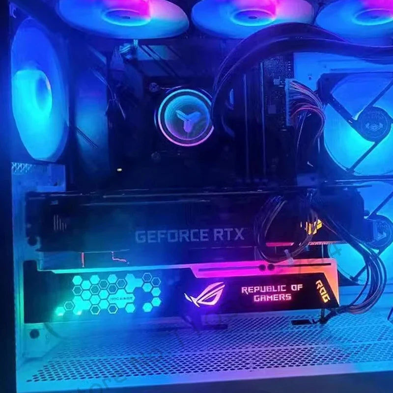 GPU Holder 5V ARGB VGA Support 3090 3080 4090 Graphics Card Bracket M/B AURA SYNC, MOD Gamer Cabinet Decoration