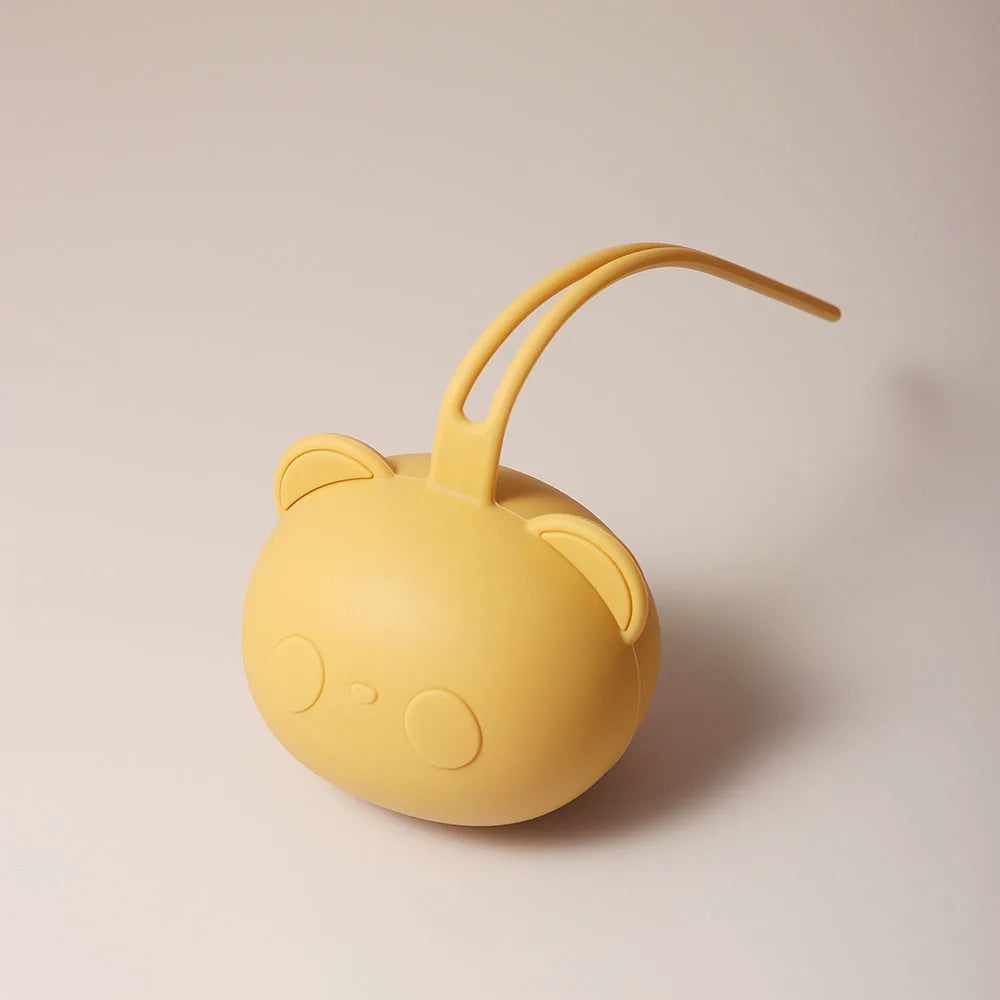 New arrival Hot Sell thick panda bear Shape  Baby Pacifier Case  Holder  Silicone Nipple Cover for infant