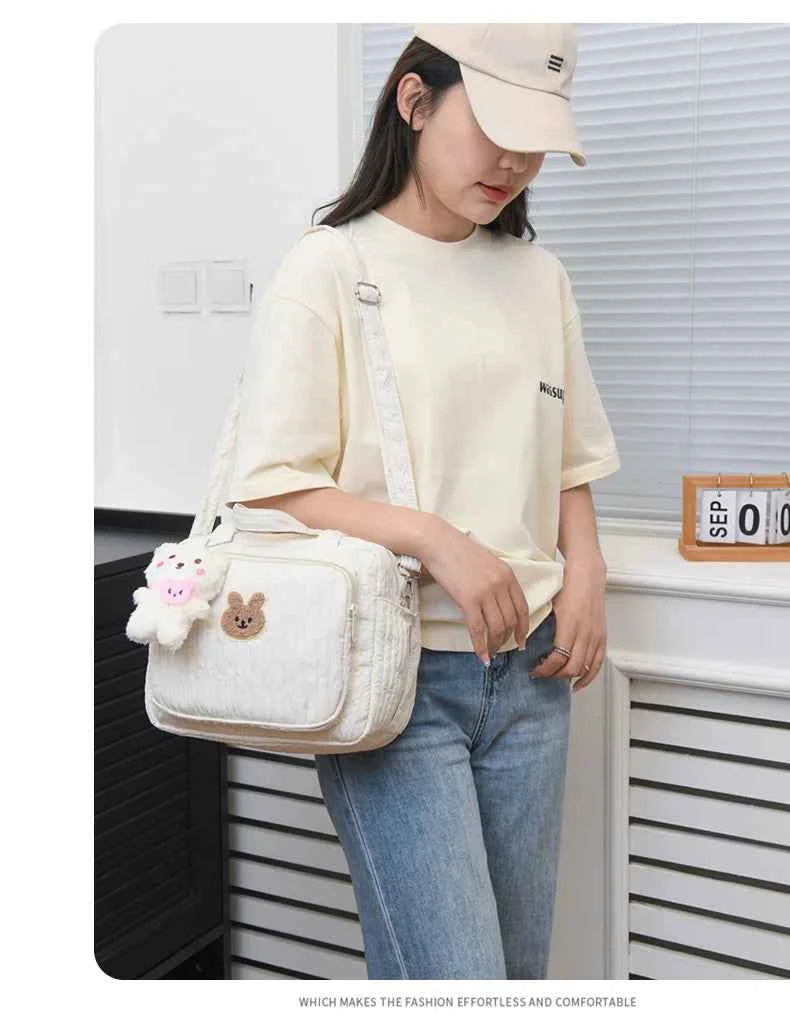Cotton Mommy Bag Diaper Bags for Baby Cute Handbags Baby Items Organizer Nappy Caddy Bag Maternity Pack Mother Kids
