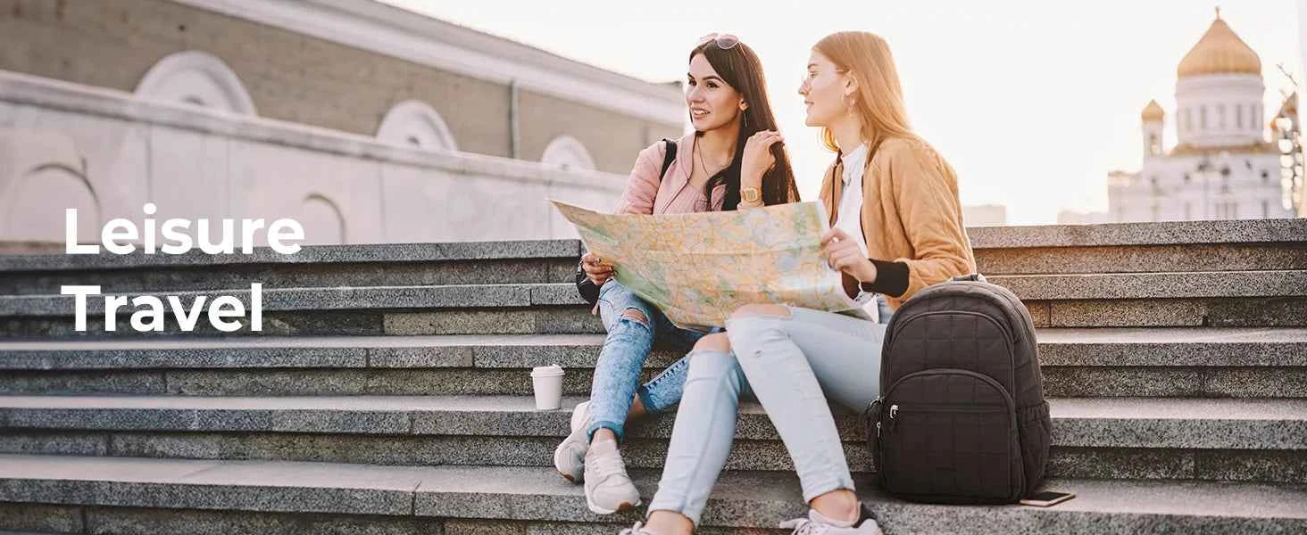 BAGSMART Women's Backpack Large Capacity Travel Backpack Simple Female Bags School College Laptop Backpack for Girls