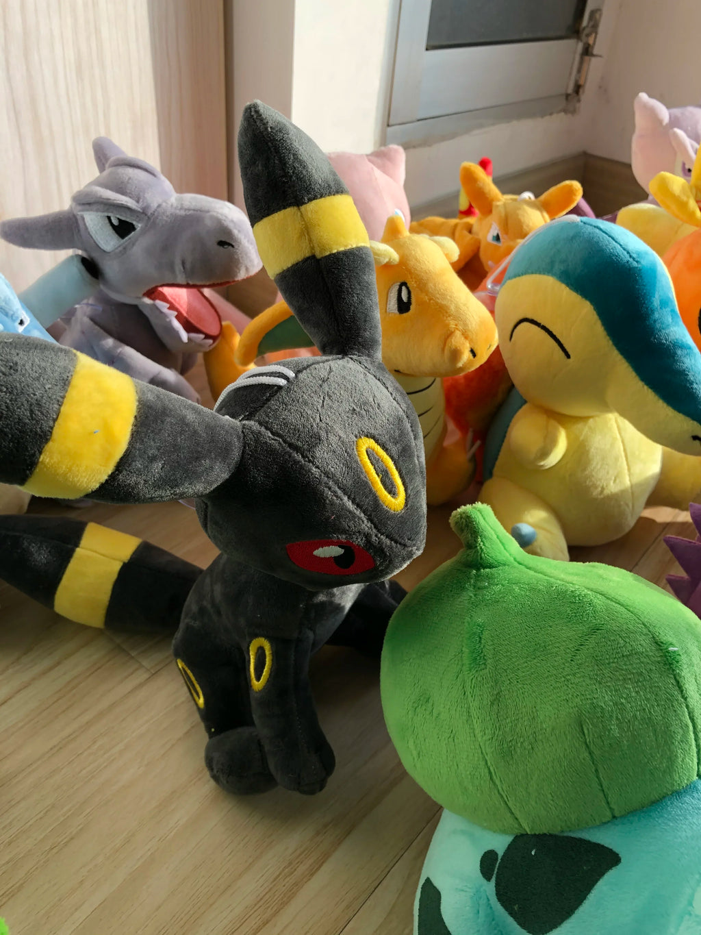 Pikachu Peluche Shiny Charizard XY Stuffed Plush Toy Eevee Garchomp Chikorita Sudowoodo Sprigatito Peluche,Birthday Kids Gifts