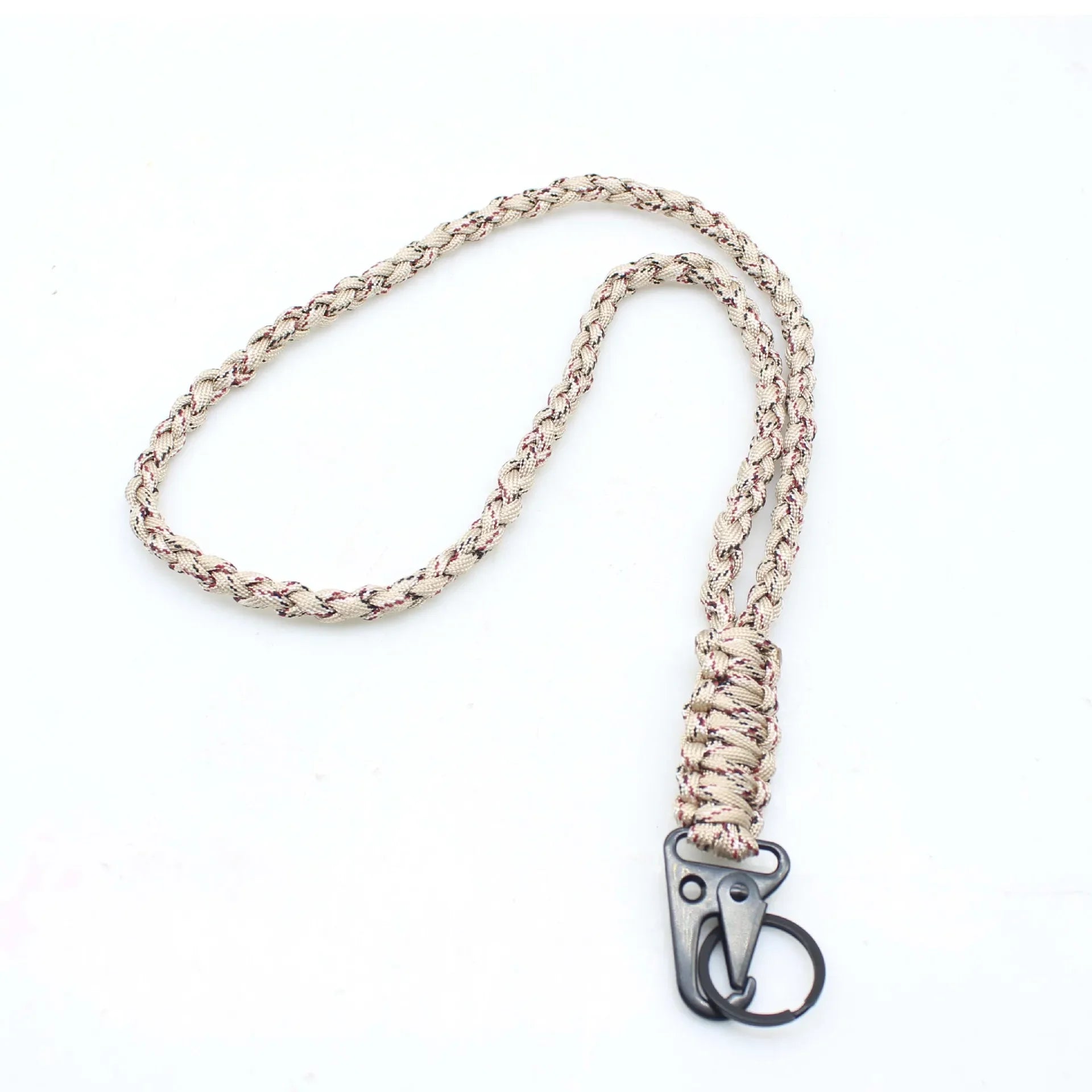 Outdoor Paracord Rope Keychain EDC Survival Kit Cord Camera Telescope Phone Lanyard Military Emergency Strap for Hiking Camping