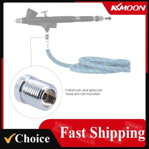 Airbrush Fitting Conversion Adapter for Badger, Convert Thread Size to 1/8" BSP Size Thread Hose Adapter Connector