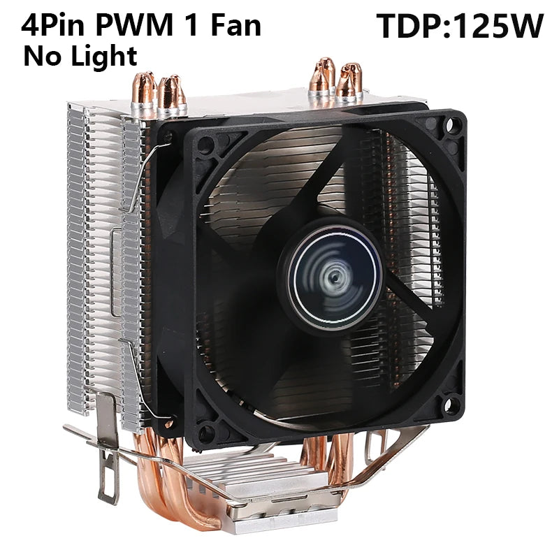 CPU Efficient Cooler Fan 90mm 4pin/PWM PC Tower Type Radiator 2/4/6 Heat Pipe Install LGA2011 X79 X99 115x 1200 1700 AMD AM3 AM4