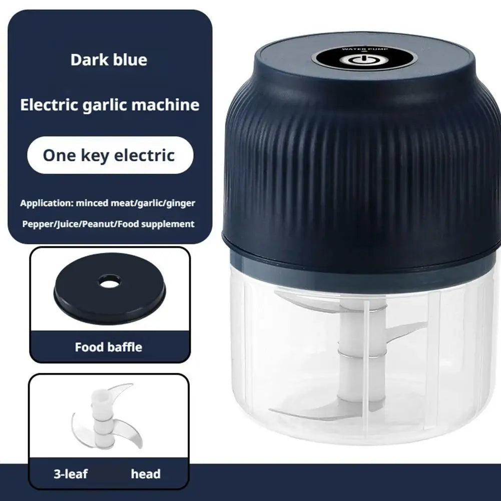 Electric Food Chopper Garlic Crusher Meat Grinder Garlic Press Vegetable Chopper Complementary Food Processor Kitchen Gadgetss