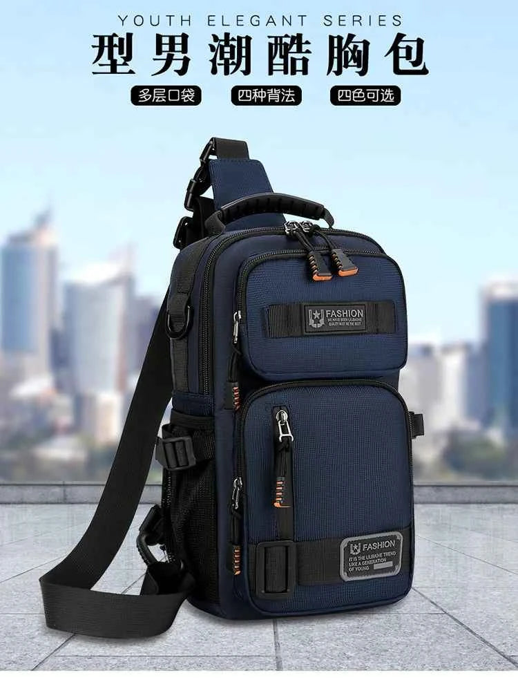 Fashion Men's Waist Packs Chest Bag High Quality Oxford Crossbody Bags For Men Fashion Casual Men Bag Handbag Male Chest Pack