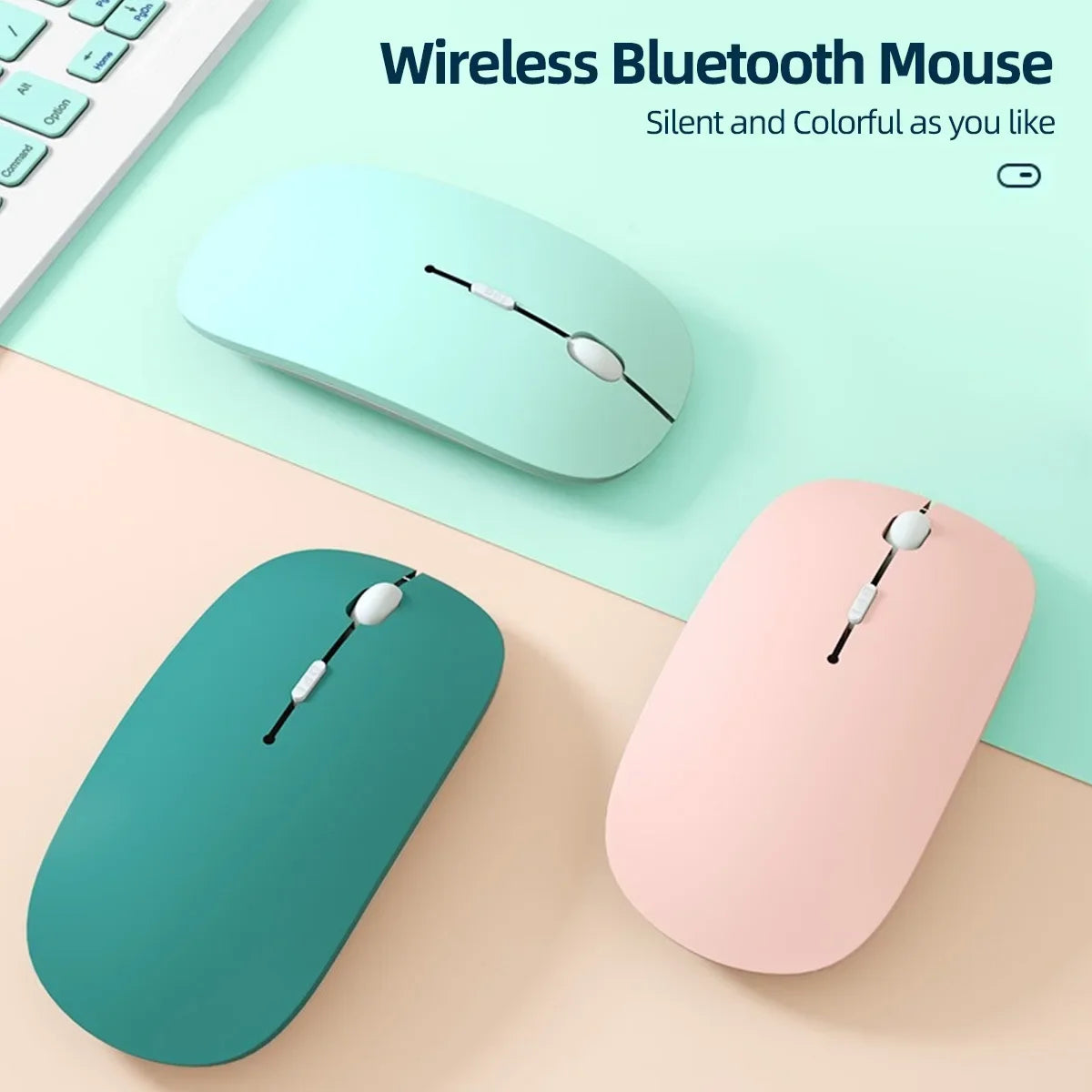 Wireless Bluetooth Mouse For Laptop, Tablet & Phone