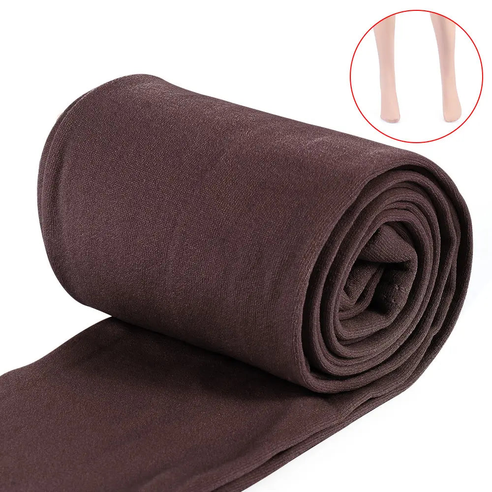 Fashion Slim Leggings Winter Thermal Thick Pantyhos Women's Clothing 8 Colors Stretch Pants Warm Tights Fluff Lined
