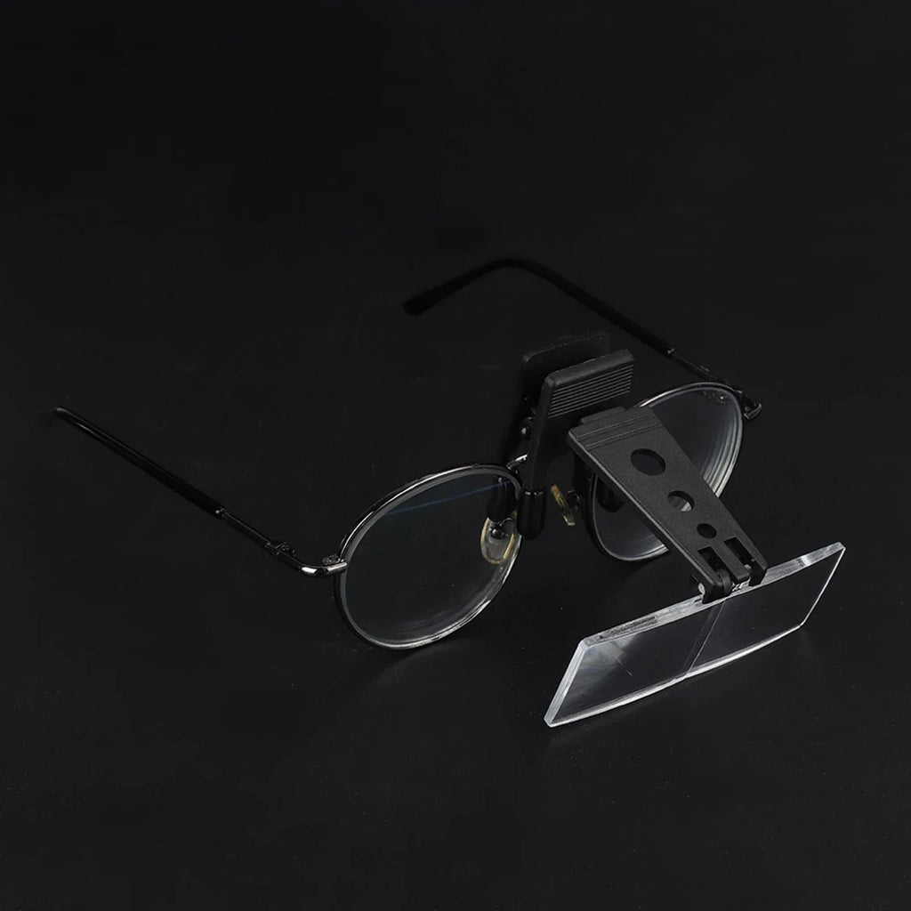 1.5x 2.5x 3.5x Magnification Plastic Case Clip on Glasses Type Magnifier Magnifying Glass Clip on Magnifier Plastic Magnifier