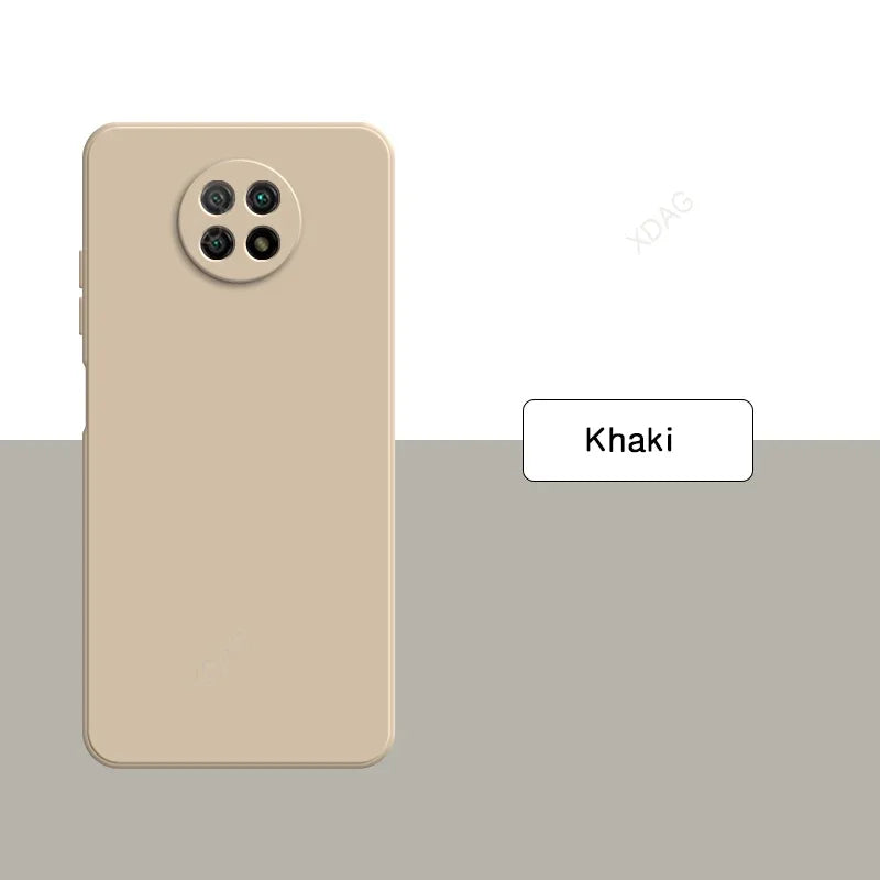 Original Basic Phone Case Cover for Xiaomi Redmi Note9 Note 9T 9 Pro 9Pro Max 9S 5G Square Silicone Soft Back Fundas Accessories
