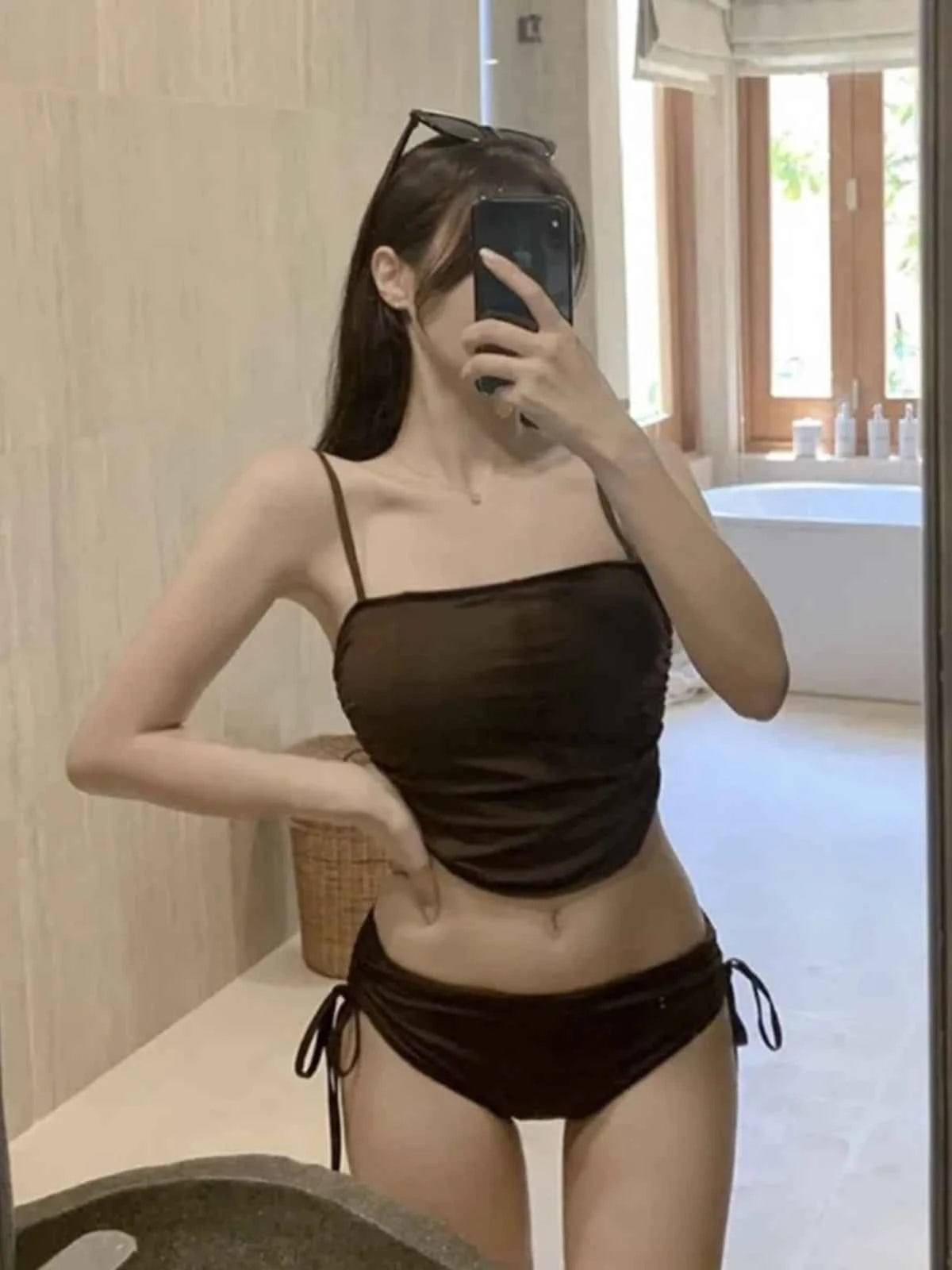 Sexy Bal Bikini Trendy Strap Design Multicolor Women's Swimsuit for Vaion Casual Wear Nylon Material One-Piece Suit