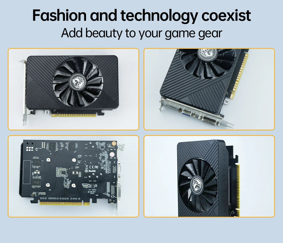 NVIDIA GPU GTX 750Ti 4G Graphics Card SOYO GDDR5 128Bit 28nm PCI-E3.0x16 Gaming Video Cards Desktop Computer HDMI+VGA+DVI office