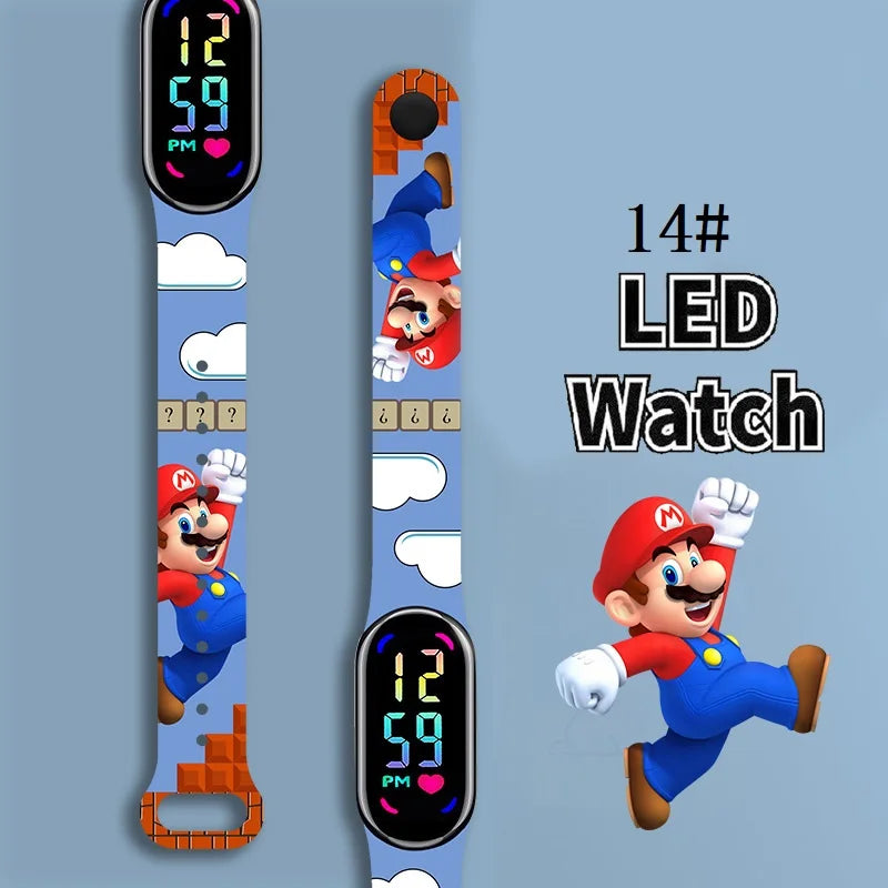Kids LED Watch Touch Control Digital Watch Silicone Strap Waterproof Sport Wristwatch for Boys Girls Children Birthday Gift