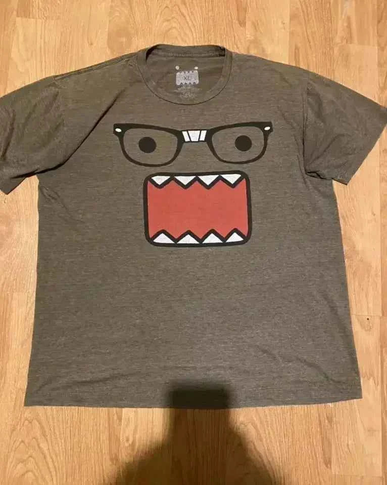 Y2K Kawaii Oversized T-Shirt Men Women Cotton Retro Print Loose Fit Funny Graphic Tee Unisex Matching Summer Trendy Streetwear