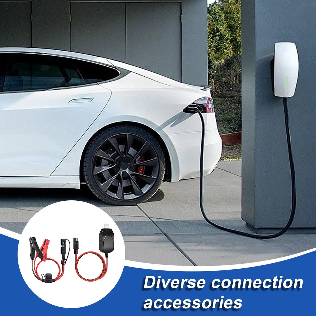 12V Motorcycle Battery USB Charger Maintainer For Vehicles