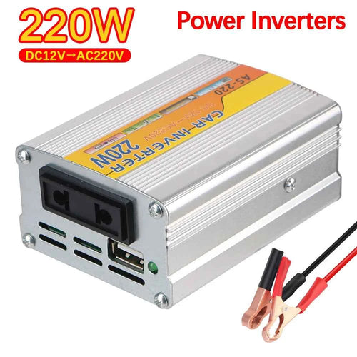 12V to 220V Car Power Inverter 220W with USB Port