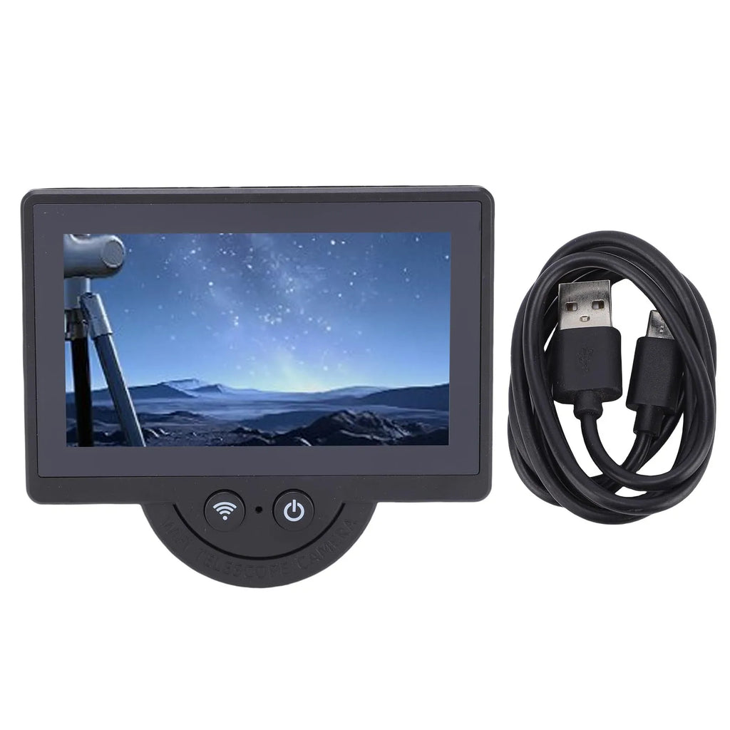 4.3 Inch Screen Digital Telescope Eyepiece Camera WiFi Electronic Eyepiece Camera Recording Via App for 26mm to 47mm Telescopes