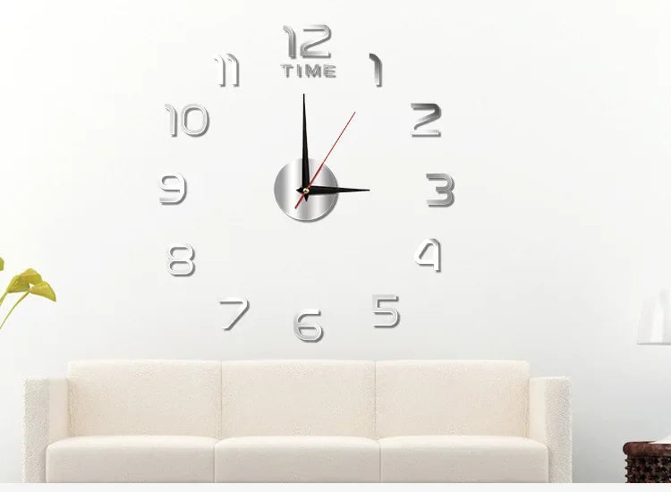 Clock Wall Art Home Decor Items Bedroom Decor Aesthetic Wall Clock in the Dark Noiseless Living Room Diy Clocks Wall Decoration