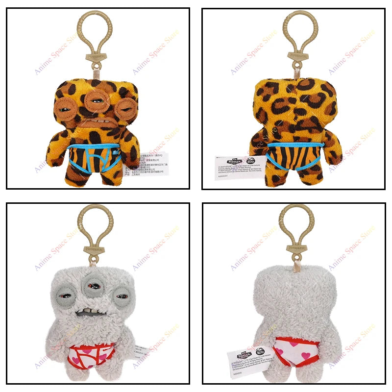 Original Fuggler Plush Keychain Ugly Monster Screech Munch Rabid Rabbit Wide Eyed Weirdo Annoyed Alien Stuffed Peluche Toys