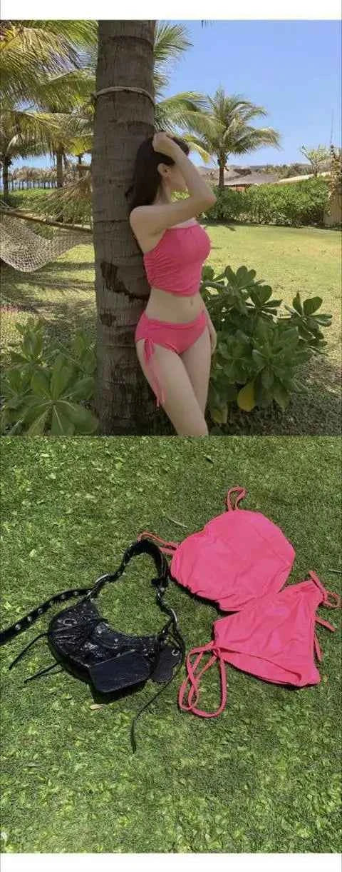 Sexy Bal Bikini Trendy Strap Design Multicolor Women's Swimsuit for Vaion Casual Wear Nylon Material One-Piece Suit