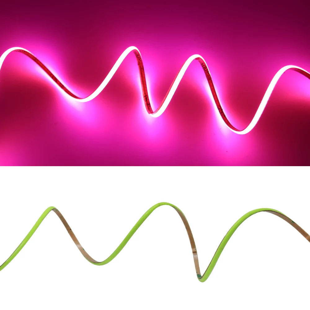 USB 5V COB LED Strip Lights 2.7mm Very Thin Multicolor 480LEDs 1m 2m For Computer Indoor Linear Tape Lights Flexible Convenient