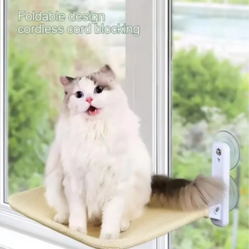New Pet Cat Hammock Hanging Cat Bed Bearing 20 kg Comfortable Sunny Window Seat Kitten Rock Climbing Frame Pet Supplies