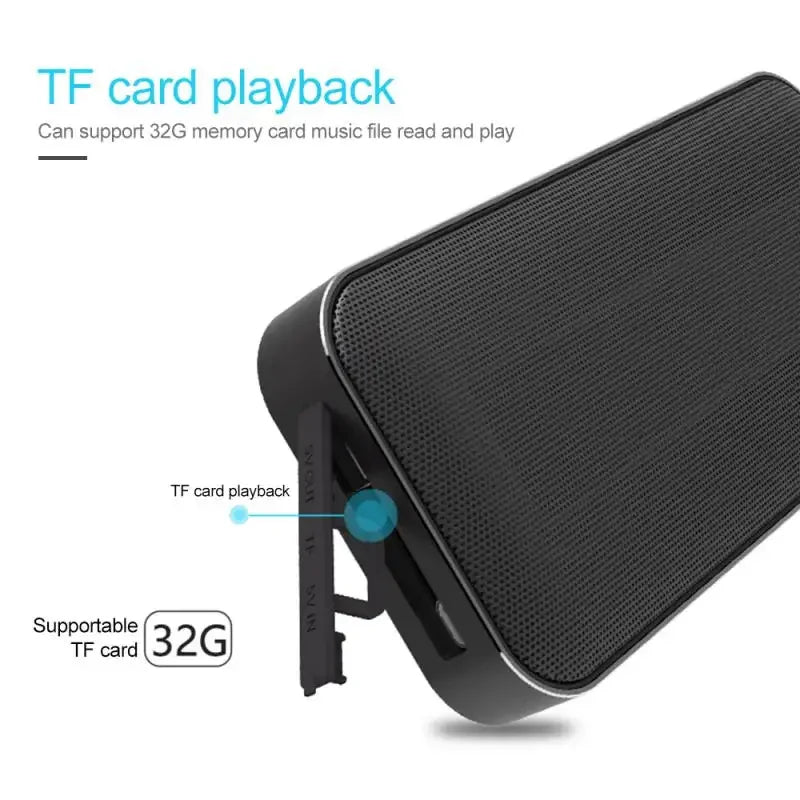 Portable Bluetooth Speaker Power Bank – Slim Deep Bass
