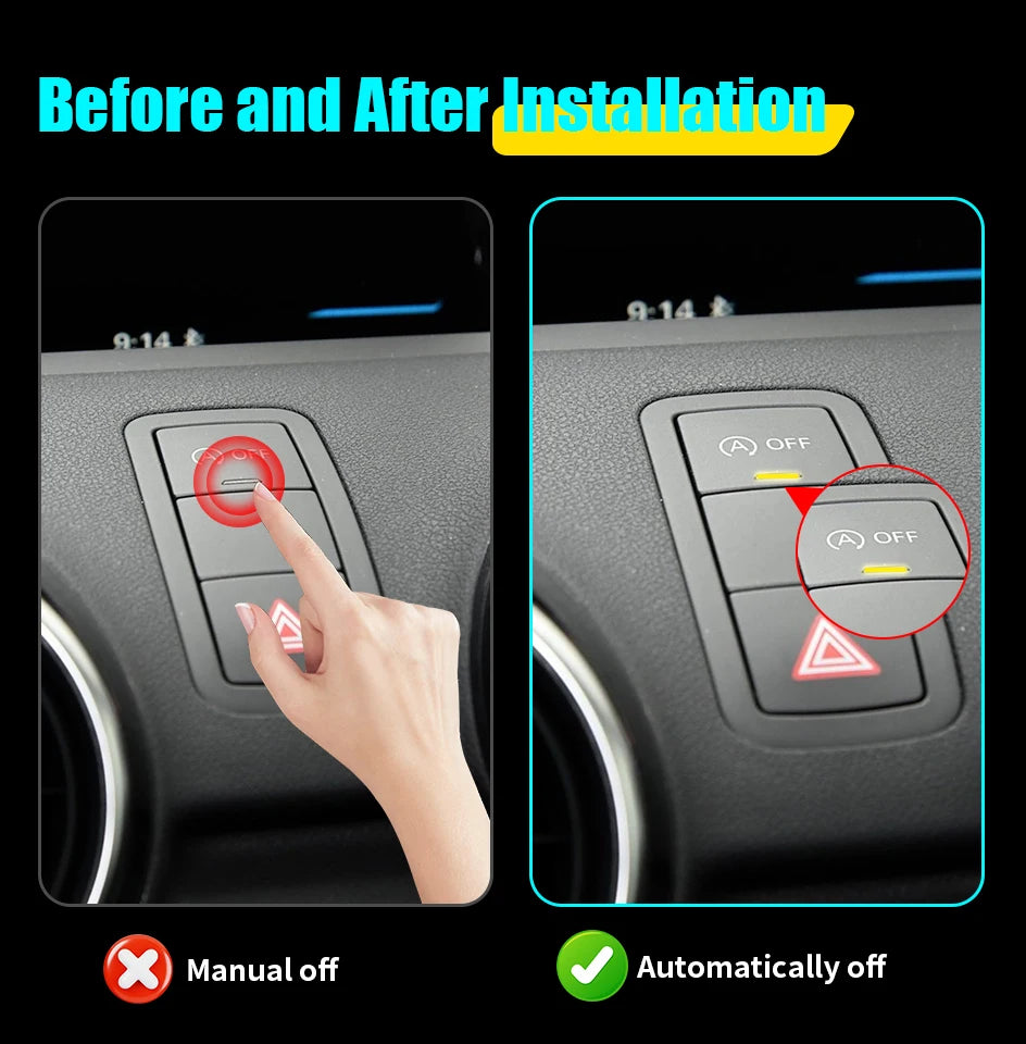 For AUDI A1 2011-2018 Car Automatic Stop Start Engine System Off Close Control Sensor Plug Smart Stop Cancel  Auto Accessorie