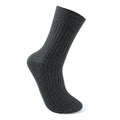 5 Pairs Socks Men's Mid-tube Sweat Absorption Business Sports Black Solid Color Stockings Autumn Winter Double Needle Breathable