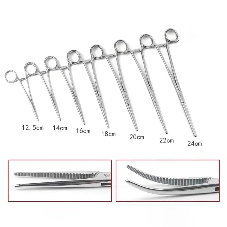 Hand Tool  Hemostatic Forceps Pet Hair Clamp Fishing Locking Pliers Epilation Tools Curved/Straight Tip Cutter Tool