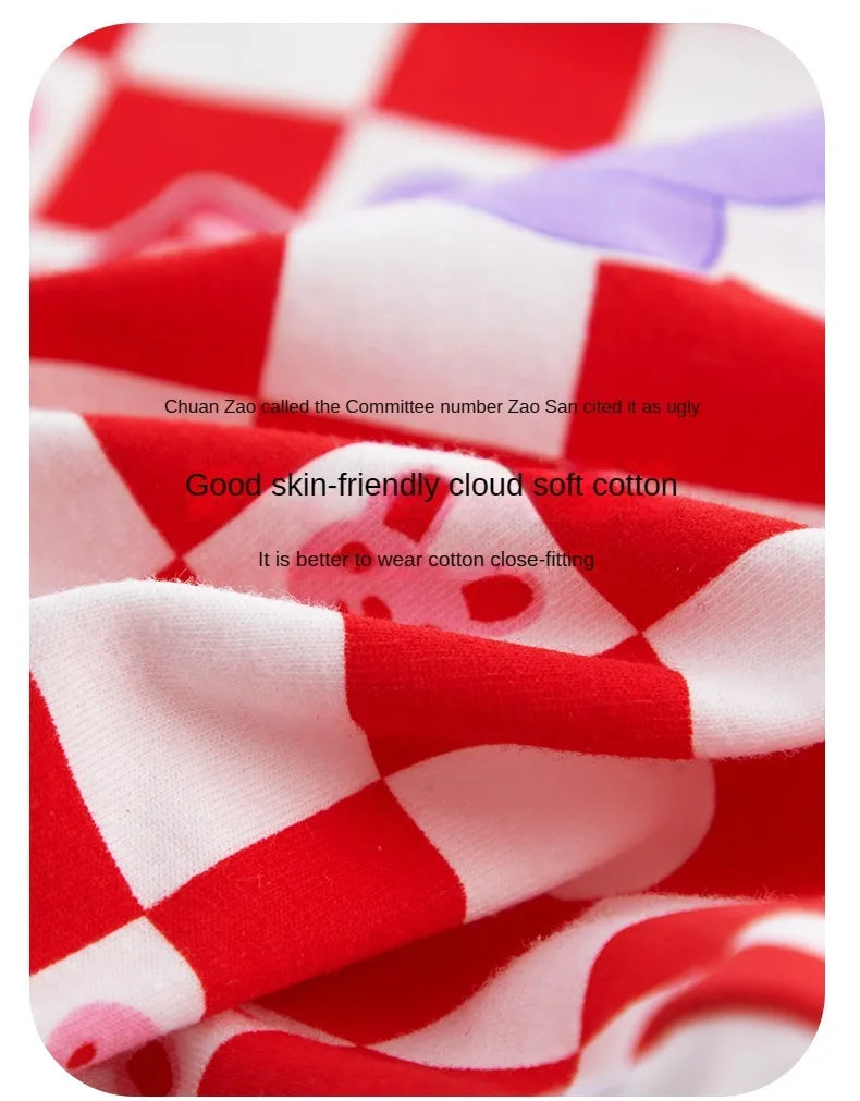4PCS Soft Underwear Cartoon Children's Cotton Girl Panties Briefs Cute Shorts Panties for Girls Underwears Clothing Mother Kids