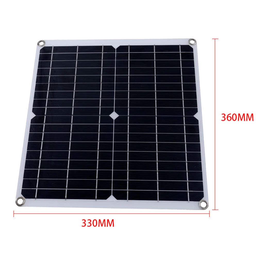 Cooling W Solar Panel Fan Outdoor Solar Exhaust Fan RV W Solar Panel Durability Greenhouses Exterior Laminated Chicken Coops