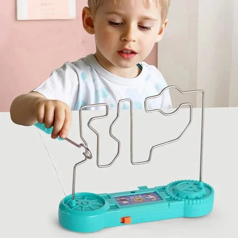 Kids Collision Electric Shock Toy Electric Touch Maze Game Funny Party Science Experiment Educational Toy For Children Gift