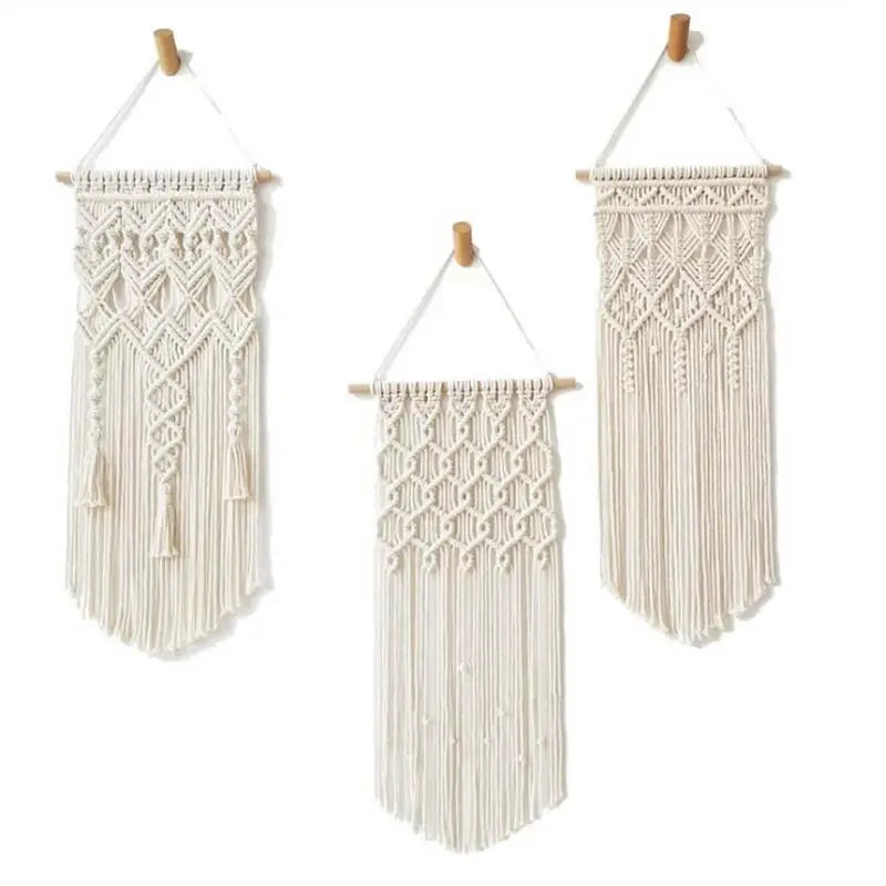 Home Decoration Bohemian Macrame Woven Wall Hanging Boho Room Geometric Tapestry Nordic Art Beautiful Apartment Room Decor Gift