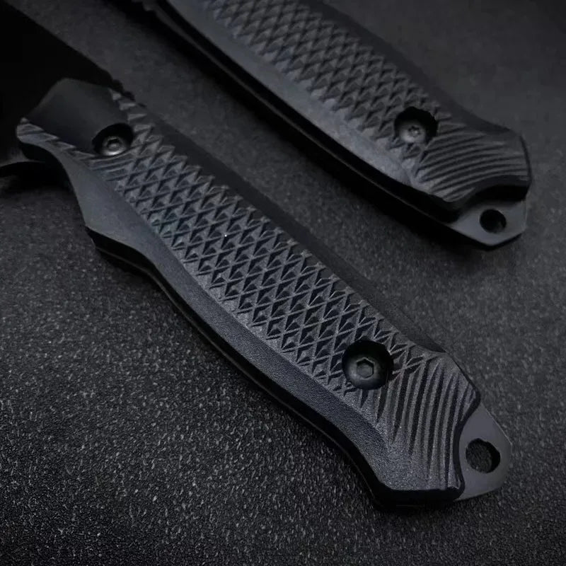 1pc stainless steel sheath pocket knife, high hardness knife, portable sheath peel knife outdoor barbecue knife