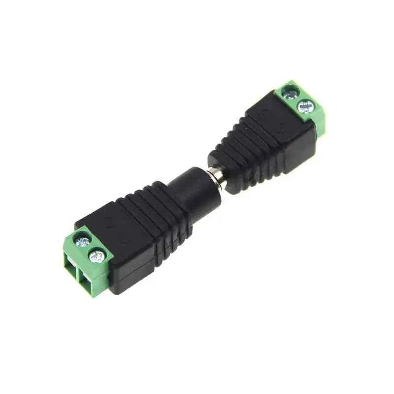 5Pcs 12V 24V 5.5mm x 2.5mm 5.5 x 2.1MM Female Male DC Power Plug Jack Adapter for CCTV Camera LED Light Strip Connector