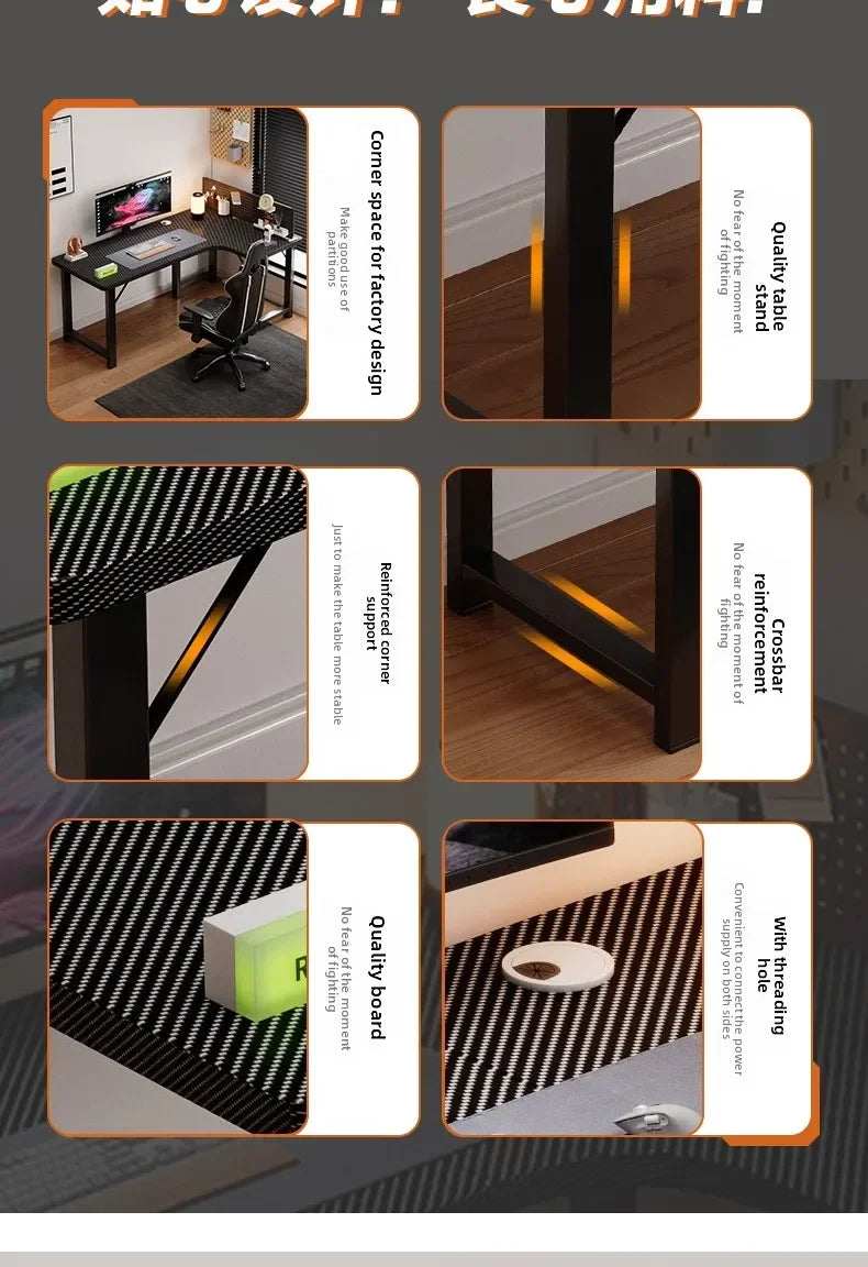 Computer desk Home corner table Study table Office writing desk E-sports