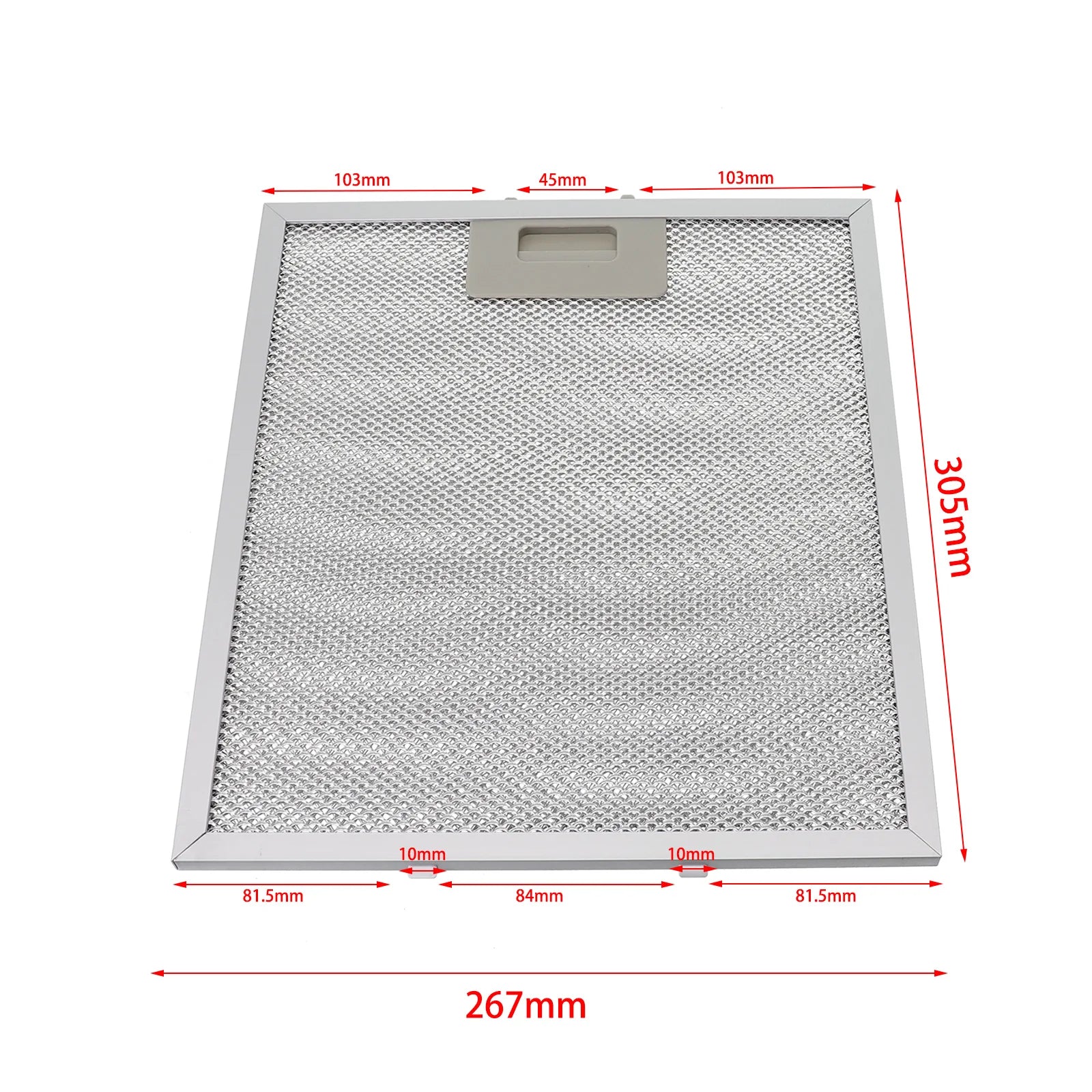 1 Pcs Silver Cooker Hood  Filters Metal Mesh Extractor Vent  Filter 305x267x9mm Silver Hoods Oil Filter  Range Hood Accessories