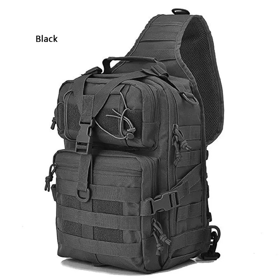 Tactical Military Sling Backpack Small Sling Rover Shoulder Bag Molle Outdoor Camping Daypack Backpack With Adjustable Strap