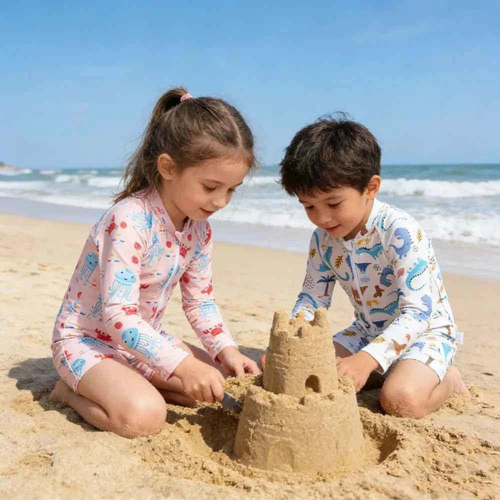 EezKoala Children's One Piece Swimsuit Sunscreen Quick-Dry Baby Surfing Suit for Boys Girls Swimwear Toddler Bathing  Swim Cloth