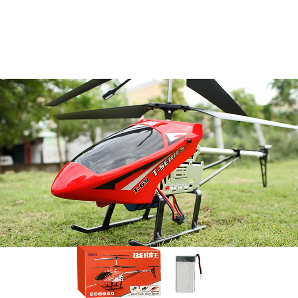 80cm Large Remote-controlled Helicopter Anti-falling RC UAV Durable Charging Model Toy Outdoor Aircraft Children's Birthday Gift