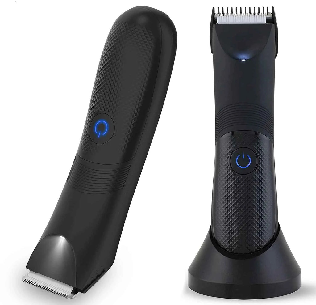 Beard trimmers Body Hair Trimmer USB Rechargeable Safe Waterproof Ceramic Blade Head Clipper with Light Arm Waist Electric Groin