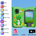 Kids Smartphone Toy with Camera & MP3 Player, Touchscreen Learning Phone for Boys Girls Silicone Pretend Cell Phone Gift